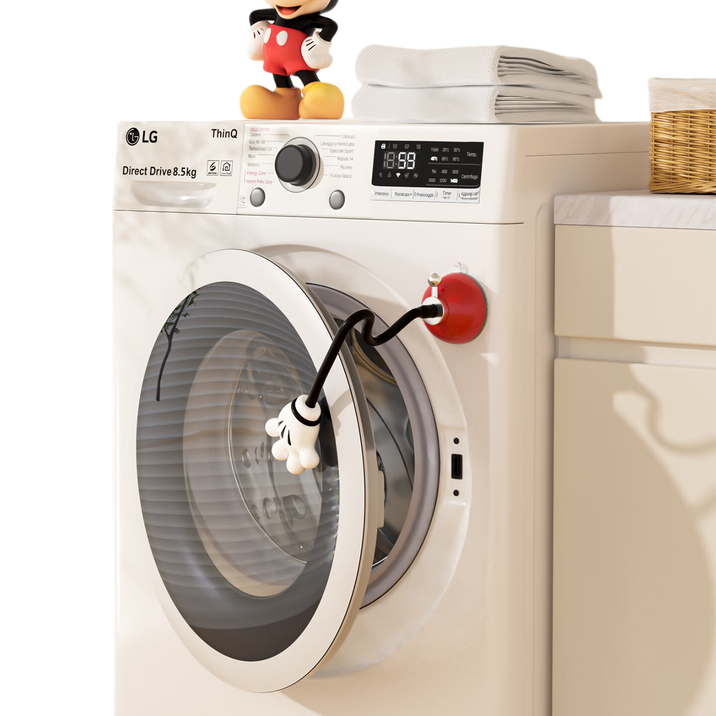 Bydoll Drum Washing Machine Door Ventilation Fixer Door Bracket Anti-Collision Limiter Buckle Door Stop Mold-Resistant Suction Cup