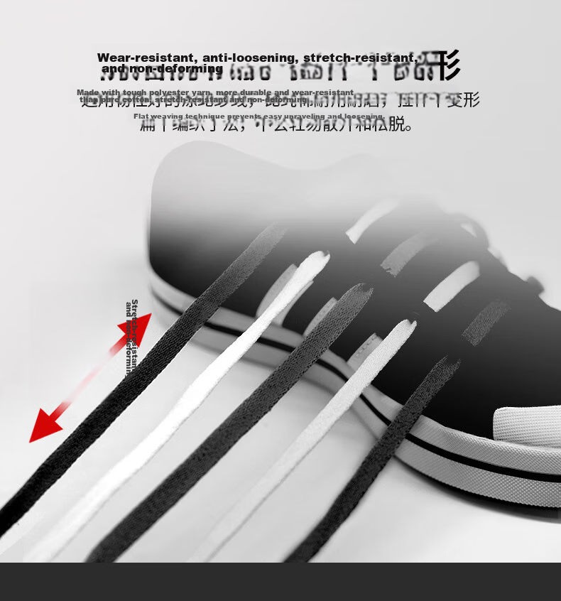 FOOTOPPO Shoelaces White Black Colorful Flat Shoelaces for Men Women Compatible with White Sneakers Sports Shoes Athletic Shoes 5