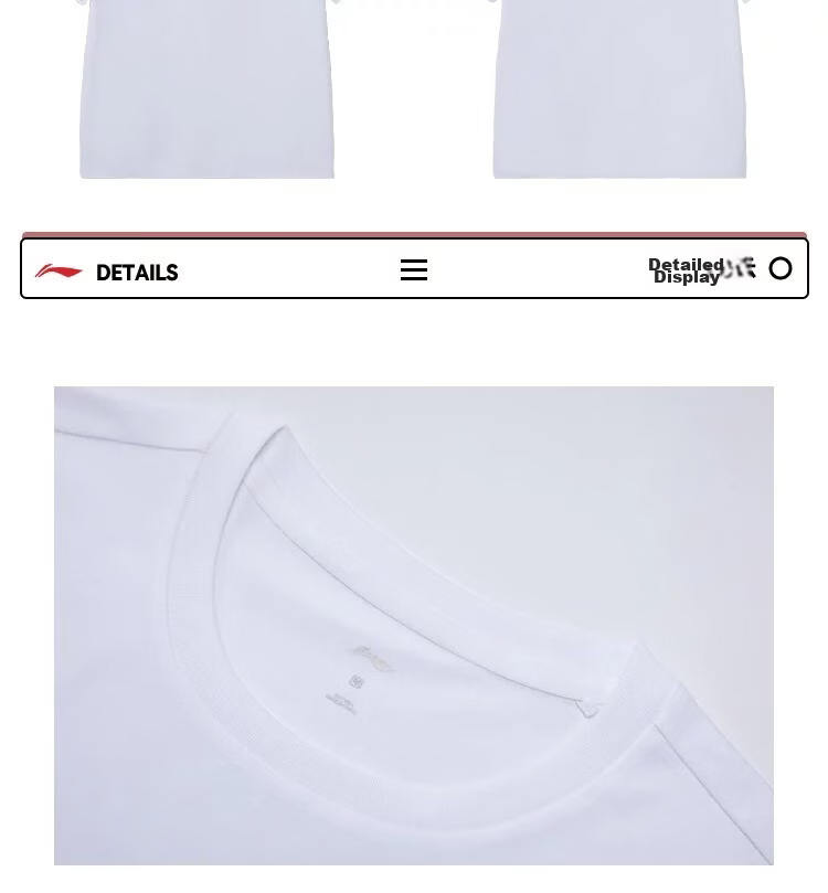 LI-NING Summer Skin-Friendly Comfortable Breathable Short Sleeve T-Shirt Women Fashion Casual Loose Classic Versatile Tee Shirt Top 2