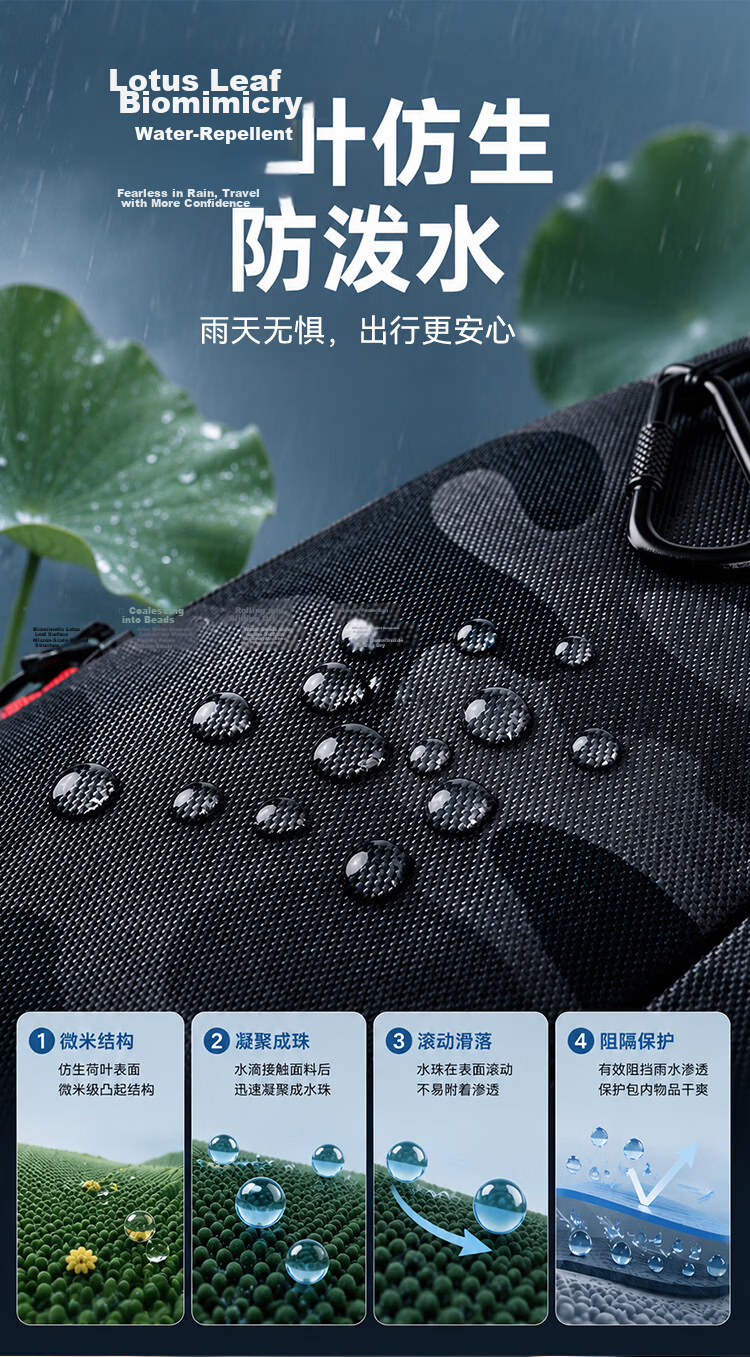 JD Jingzao MAX Large Capacity 45L Ergonomic Backpack for Middle and High School Students, Black 5