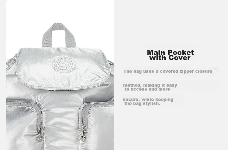 Kaipulin Lightweight Canvas Backpack Fashionable Practical Student School Bag ANTO Denim Monogram Birthday Gift 9