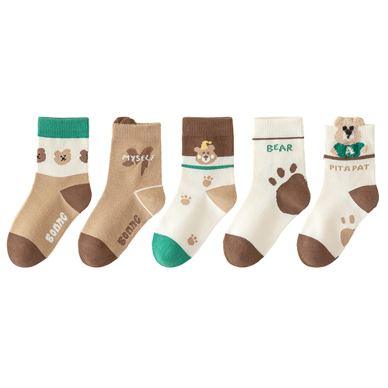 MiiOW Children's Socks for Boys [Odor-Resistant, Sweat-Wicking + Thin Summer Style] Mid-Calf Socks for Baby Boys, Casual Cotton Socks