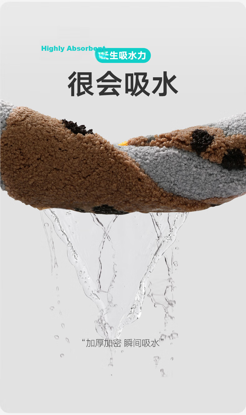 Dajiang Bathroom Mat, Toilet Entrance Mat, Absorbent Non-Slip Mat, Cartoon Fun Flocked Bathroom Rug, 50x80cm 7