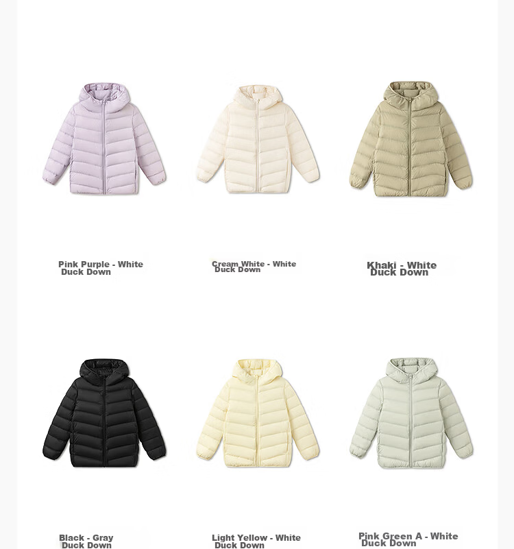 BALABALA [BalaOne] Children's Lightweight down Jacket, Boys And Girls Winter Coat 2026 Triple Protection Outerwear 40