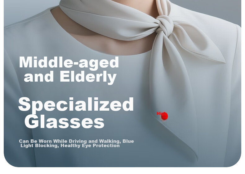 Pulais Women's Elegant Anti-Aging Blue Light Blocking Reading Glasses Japanese Imported High-Definition Comfortable Foldable Presbyopia Glasses Genuine 9