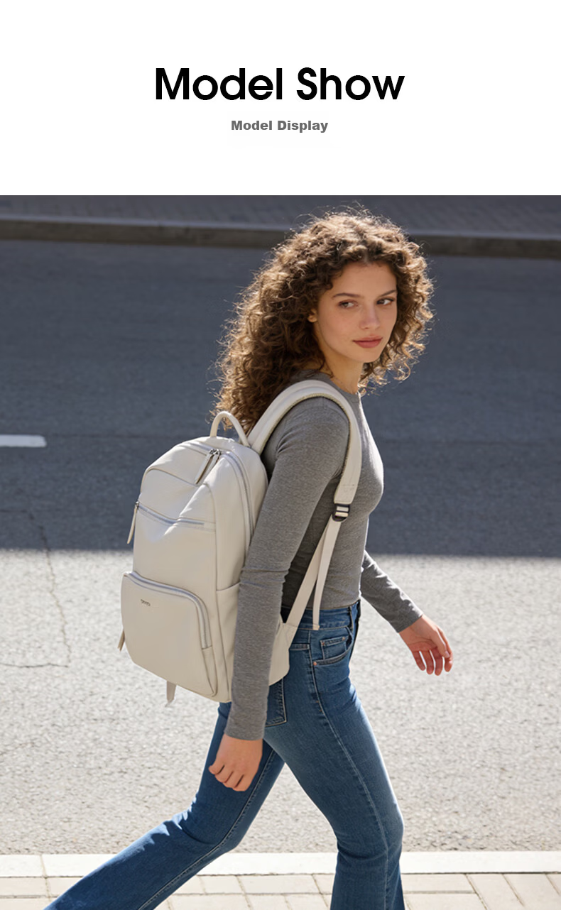 Bange 16-inch Laptop Backpack Business Travel Women’s Shoulder Bag Bookbag Gray Model 505 9