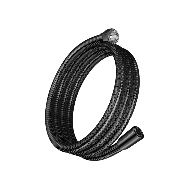 Huaxi Valley Shower Hose 1.5m Black Bath Shower Water Pipe Connector for Water Heater