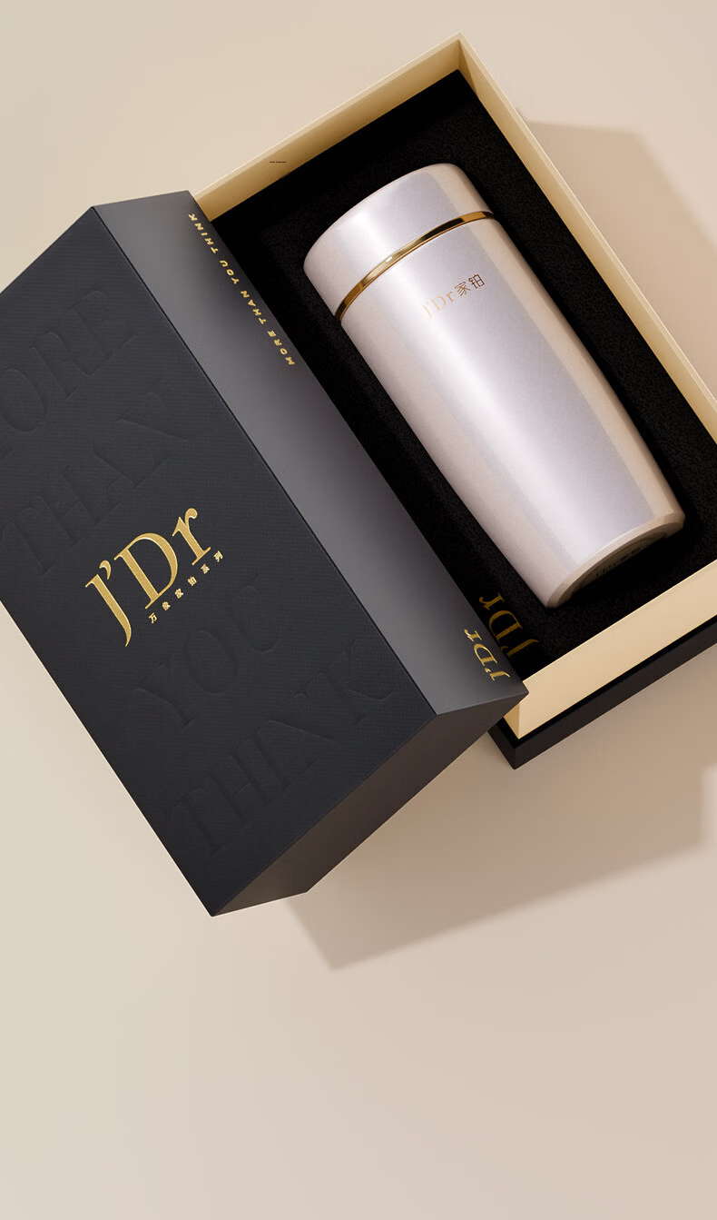 J'DR Vientiane Premium Series Insulated Bottle High-Value 316 Stainless Steel Gift Box F151L - Grapefruit Pink 360ml 4