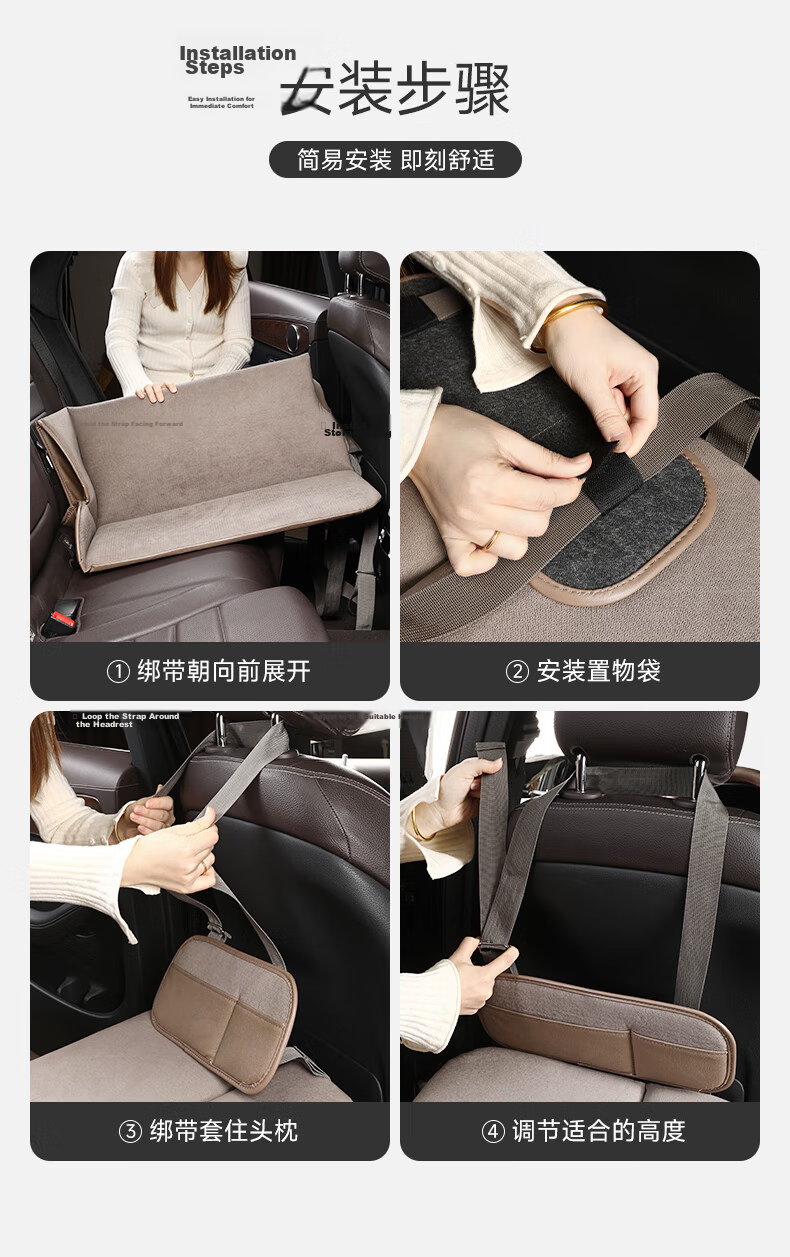 Weiyi Car Mattress, Rear Seat Sleeping Pad, Foldable Non-Inflatable Mattress for Camping, Travel, Portable Self-Driving Trip Bed 18