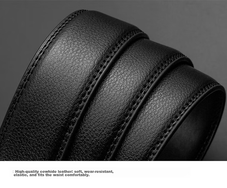CARTELO Men's Leather Belt with Automatic Buckle, Casual Business Versatile Trouser Belt, Gift for Boyfriend 11