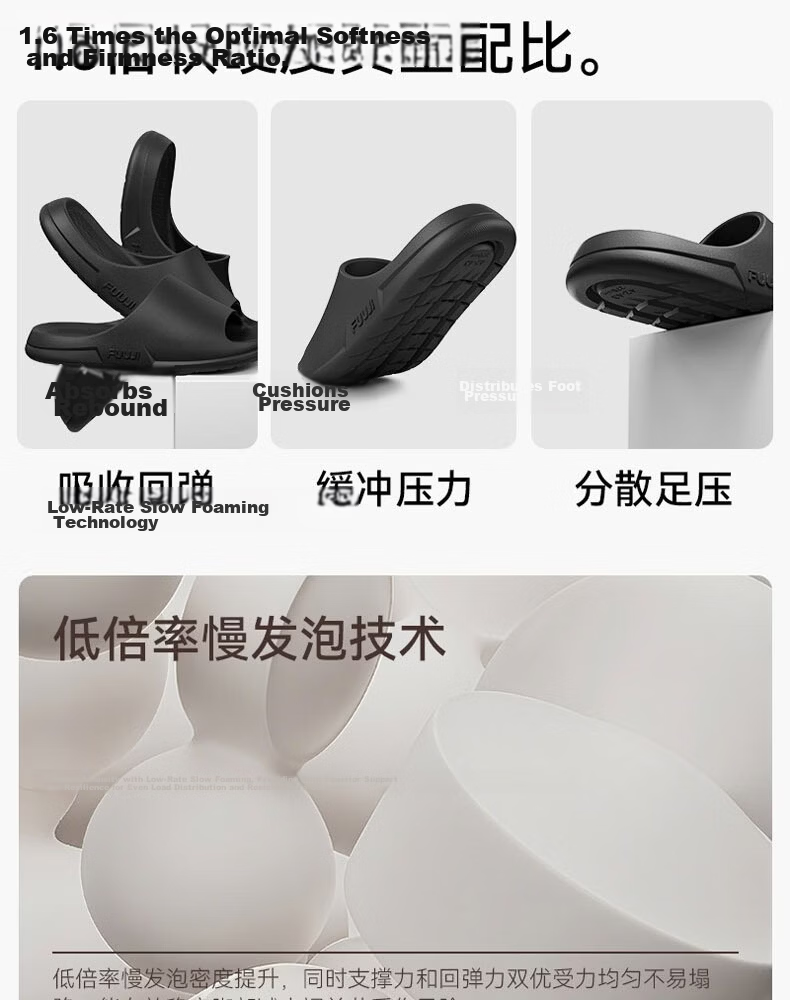 FUUJI Anti-Slip Odor-Resistant Silent Bathroom Indoor Outdoor Thick-Soled Slippers FJ8716 Yellow Size 39-40 6
