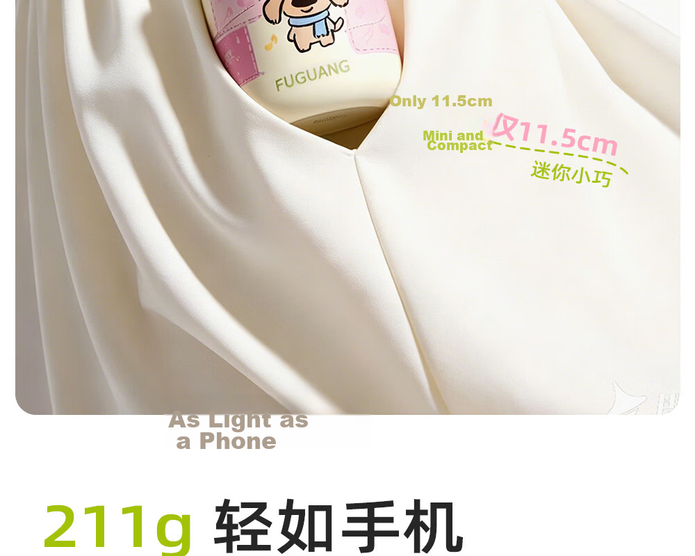 Fuguang Mini Pocket 316L Stainless Steel Insulated Water Bottle Small Thermos Cup for Women Students Children 8