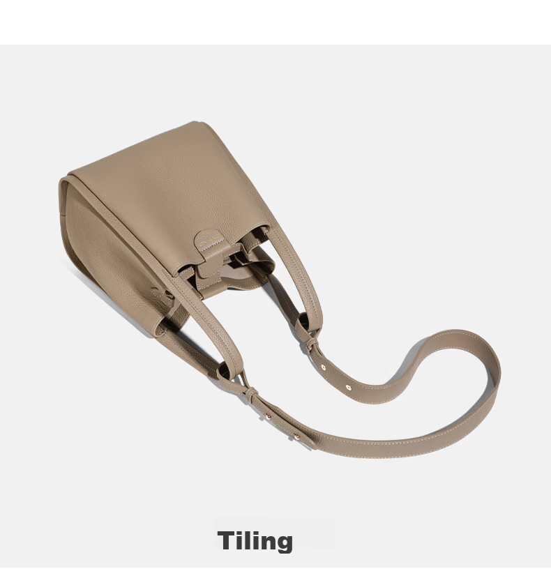 C.BANNER Women's Cowhide Basket Handbag Large Capacity Crossbody Bag Birthday Qixi Valentine's Day Gift for Girlfriend 17