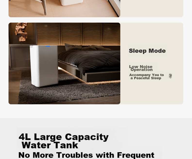AUX Dehumidifier 20L/Day Home Use for Single Room ≤40㎡ Moisture Removal Mold Prevention Drying Machine Smart Humidity Control 24H Timer D2520A 14
