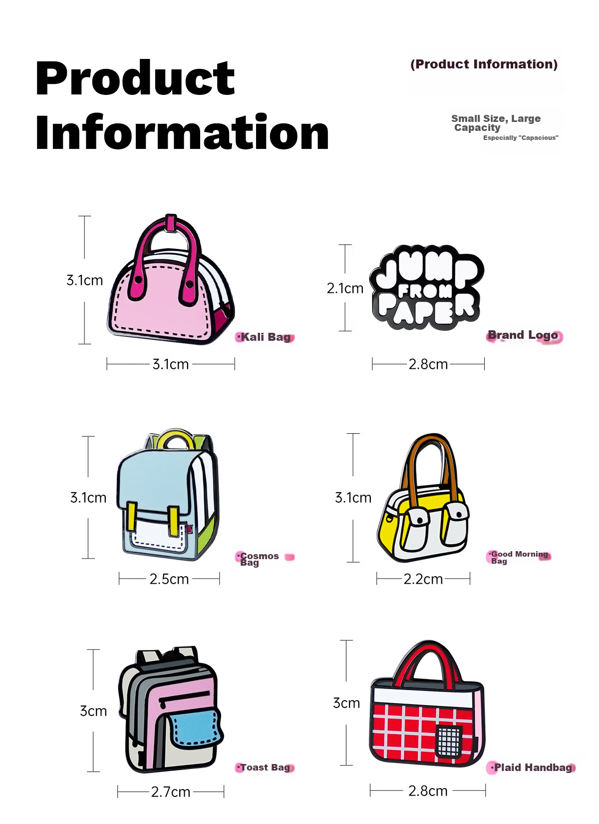 JumpFromPaper JFP Bag Badge Accessory Pendant JFP Badge Blind Box 2