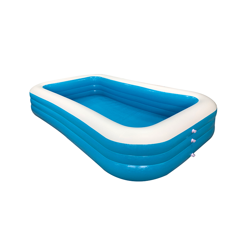 Bestway Blue and White Triple Ring Inflatable Swimming Pool Outdoor Kids Inflatable Pool 1.5m