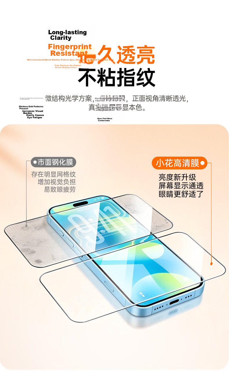 ALittleFlower Huawei nova16 Tempered Glass Screen Protector Full Coverage HD Anti-Scratch Anti-Fingerprint Protective Film Shockproof Durable 5