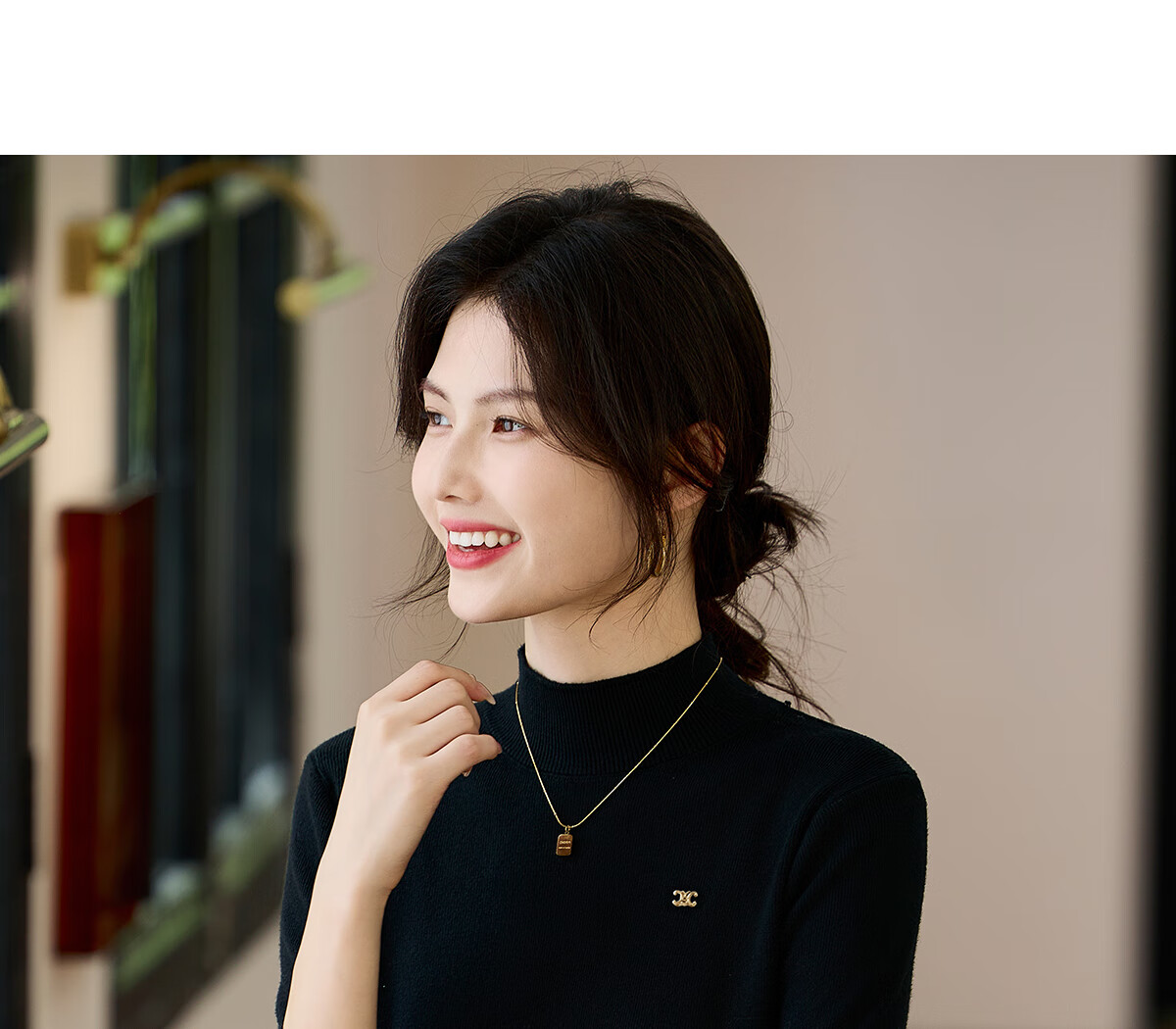 Taxiang Women's Semi-Turtleneck Knit Sweater, Autumn And Winter Inner Layering Solid Color Slim-Fit Pullover Sweater T143Z3040 35