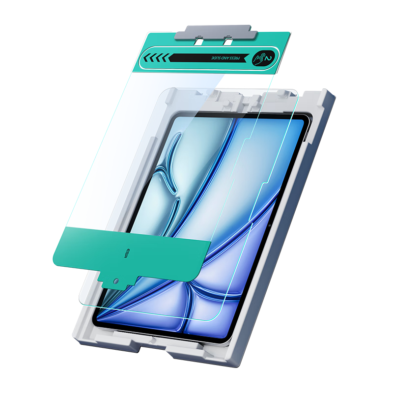 ESR [Instant Apply] Tempered Glass Screen Protector for IPad Air 8/7/6, 11-Inch 2026/25 Year New M4/3/2, High-Definition Protective Film, Anti-Drop, Anti-Fingerprint, 2 Pieces