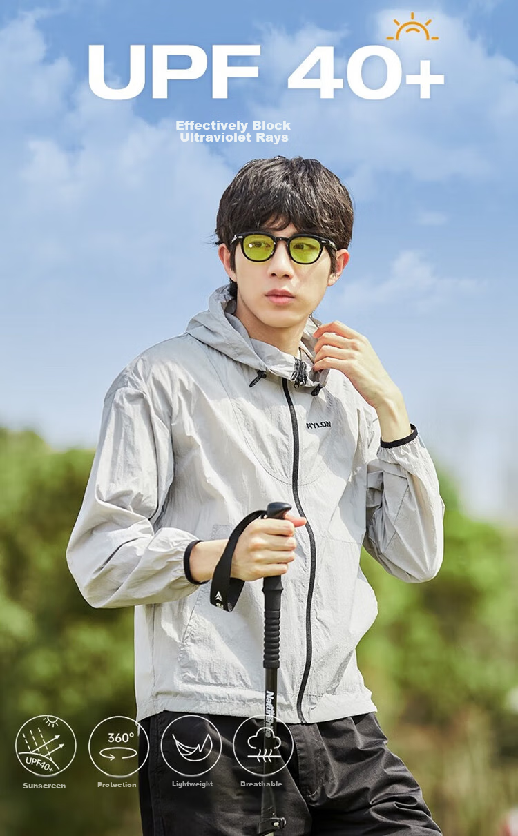TonLion 2023 Men's Lightweight Sun Protection Hoodie, Medium Gray, XXL 1