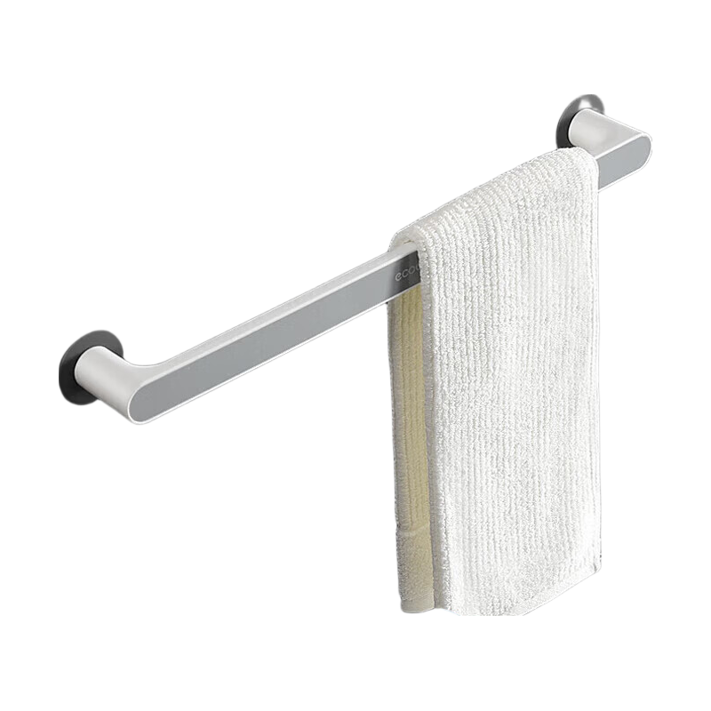 Ecoco Adhesive Wall-Mounted Bathroom Towel Rack, No Drilling Required, Storage Shelf for Bath Towels And Rags, ABS Moisture-Proof Desig