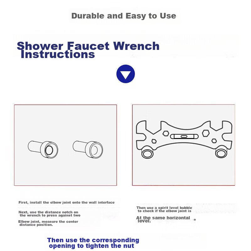Chugong Universal Shower Wrench Multi-Functional Bathroom Wrench Household Thick Multi-Purpose Wrench 3