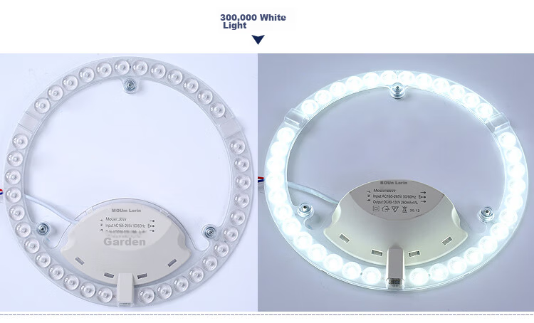 ROLin LED Living Room Light Module Dimmable Color Changing Replacement Chip with Remote 48W UFO Model 12