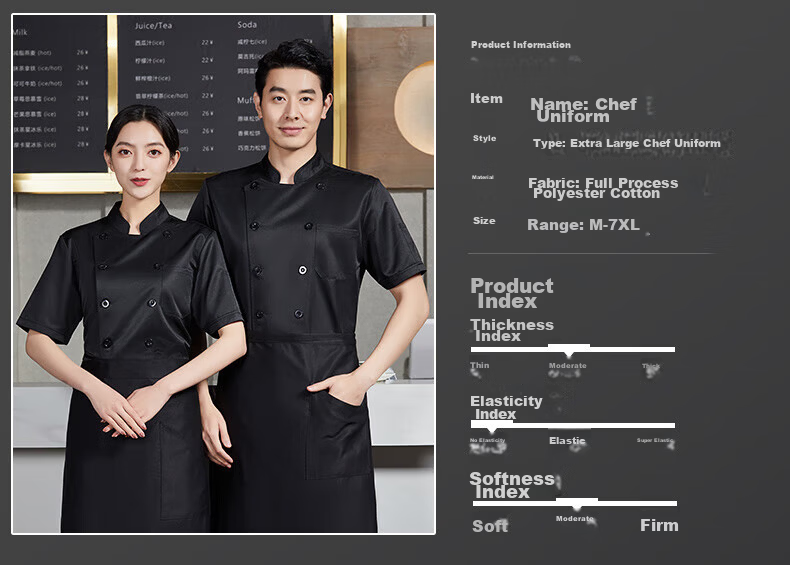 HANMANKE Ice Silk Chef Workwear Men Custom Logo Printing Restaurant Kitchen Hotel Breathable Mesh Uniform Women [Breathable Mesh] Gray Short Sleeve XL 4