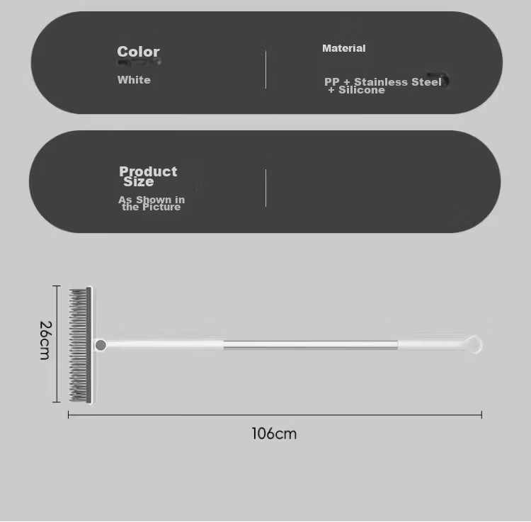 Guangduola Floor Brush Bathroom Brush No Dead Angle Shower Brush Floor Gap Brush Toilet Crevice Brush V-Shaped Long Handle Floor Brush 21