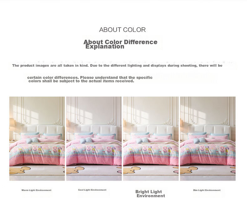 Fuanna Children's Bedding 3-Piece Set 100% Cotton Infant A-Class Printed Sheet and Duvet Cover 0.9m Bed 120x150cm 10