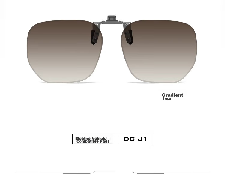 Bertha Color-Changing Clip-On Sunglasses for Men, Prescription Driving Glasses, Day and Night Use, Prescription Sunglass Overlays 21