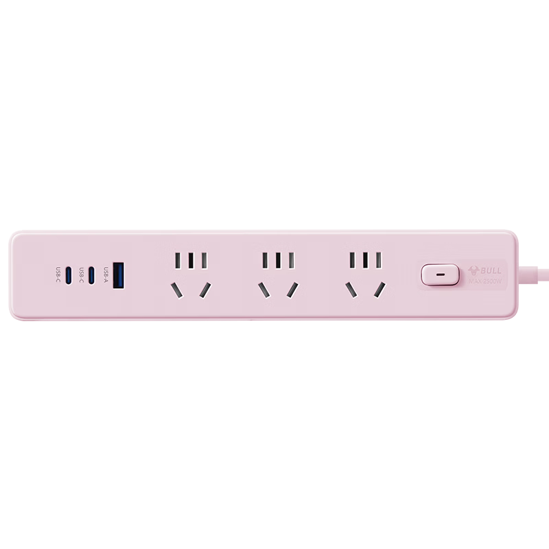 BULL 20W PD Apple Fast Charging Socket/power Strip/outlet Strip Type-C + USB + 3-Prong Z Generation Total Length 1.8 Meters GN-Z1031U20 Master Switch