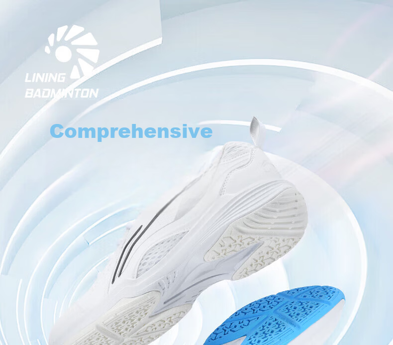 LI-NING All-Rounder King V2.0 Flying Eagle Series Unisex Durable Shock-Absorbing Rebound Badminton Training Shoes 1