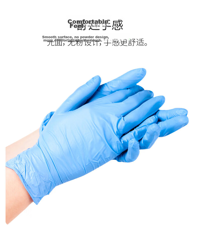 Inco Medical Disposable Gloves Medical Examination Gloves Thickened Durable Blue Size L 100pcs/Box 3