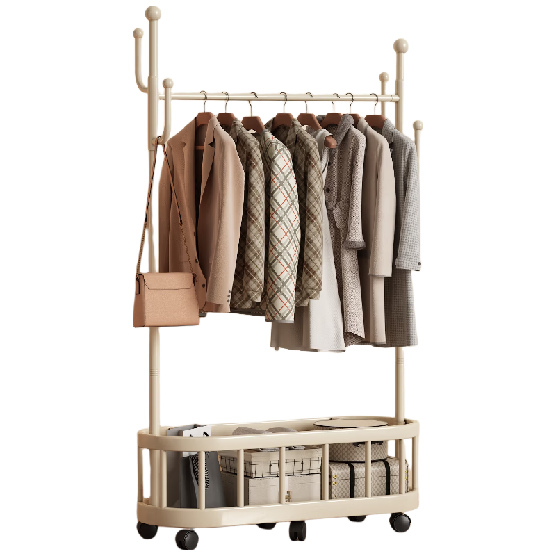 Anerya Mobile Home Luxury Clothes Rack Indoor Garment Stand Simple Floor Bedroom Hanger
