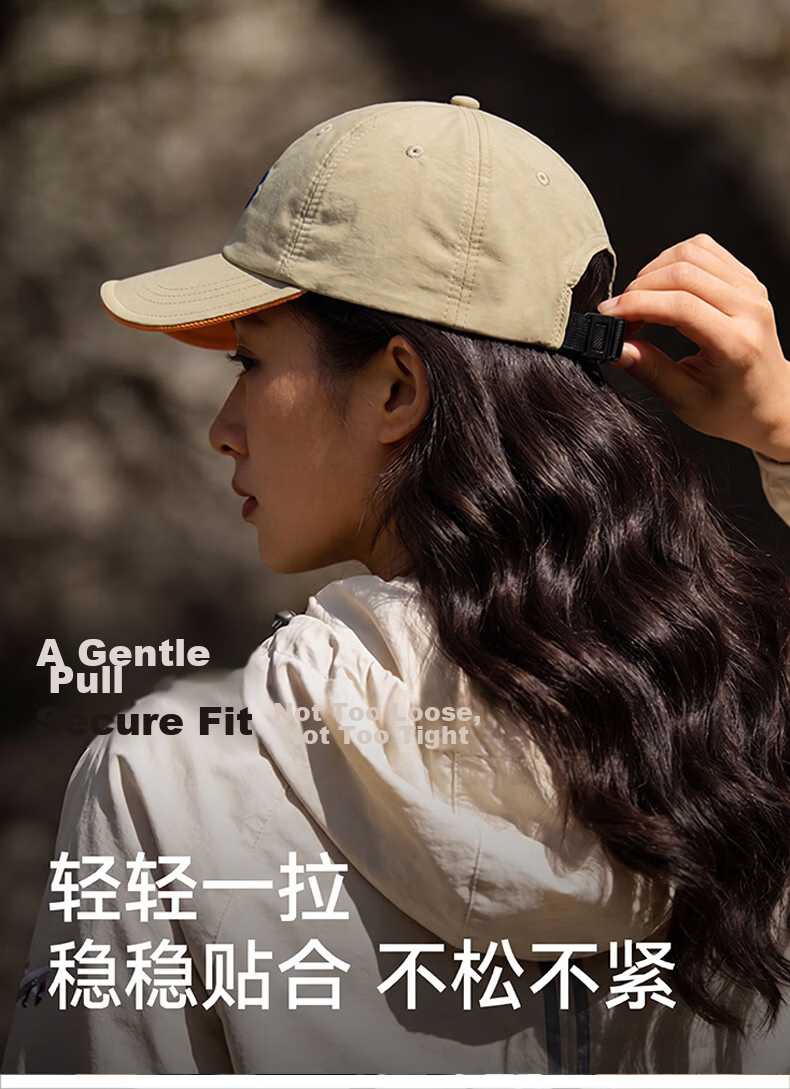 MMOPTOP American Vintage Letter Functional Outdoor Brim Casual Workwear Duckbill Cap Unisex Short Brim Baseball Cap Thin 8