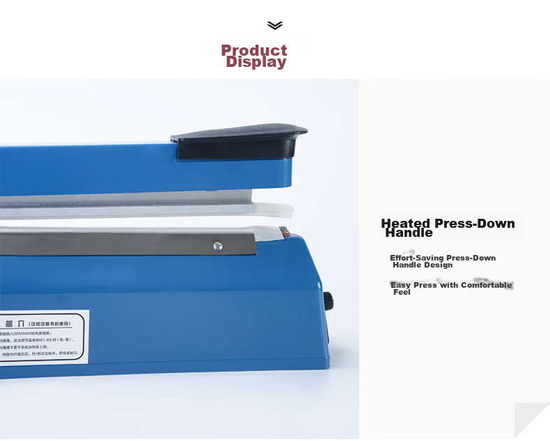 Beifute Hand-Press Sealing Machine Plastic Sealer Commercial Packing Machine Aluminum Foil Bag Food Small Tea Mooncake Film Sealing and Cutting Machine PFS-200 11