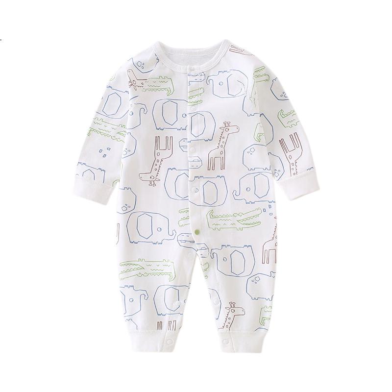Baby Infant Cotton Jumpsuit Spring Autumn Newborn Long Sleeve Romper Four Seasons