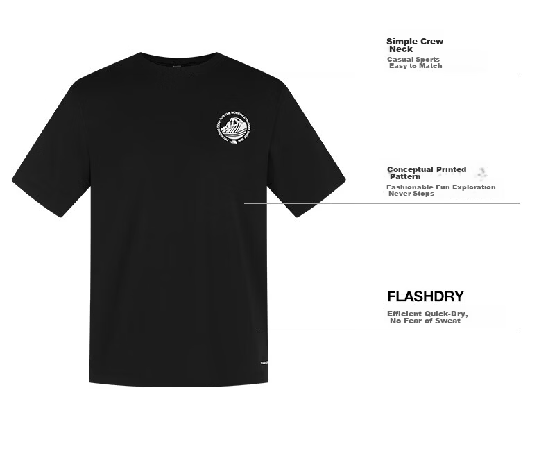 The North Face Men's Quick-Dry Outdoor Sun Protection Moisture-Wicking Crew Neck Short Sleeve T-Shirt 8GZV G5O XL 3