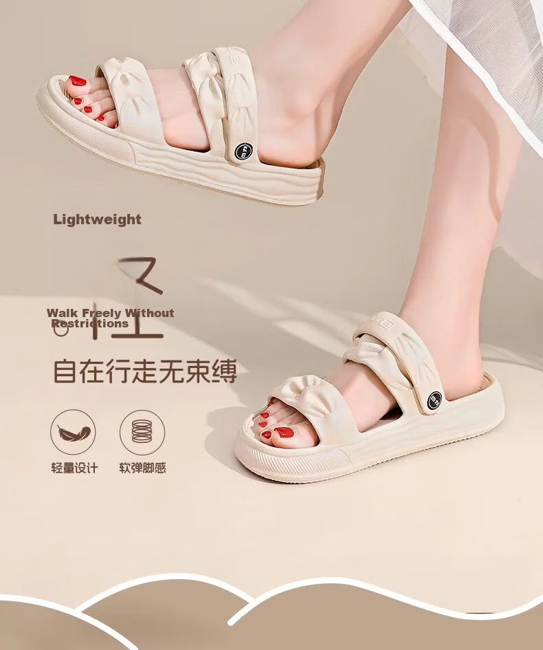 Warrior Women's Sandals 2026 Summer New Travel Wear with Skirts EVA Soft Sole Dual-Wear Beach Slippers 15