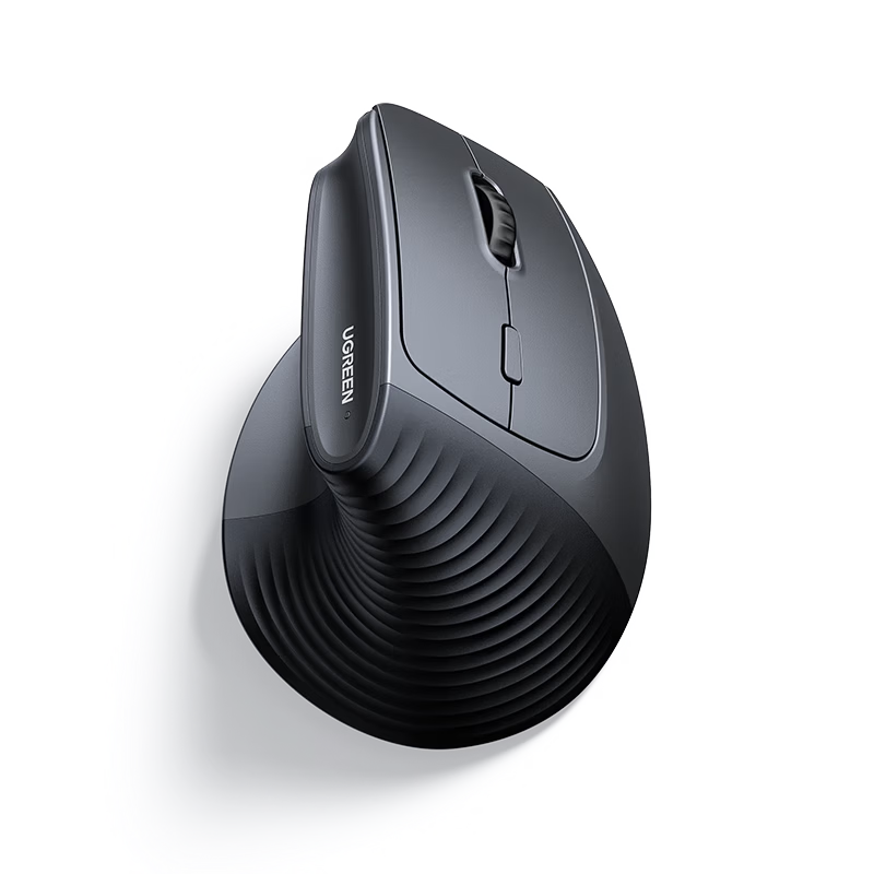 Ugreen Ergonomic Wireless Vertical Mouse Silent Anti-RSI Handheld Mouse for Laptop Desktop Mobile Phone