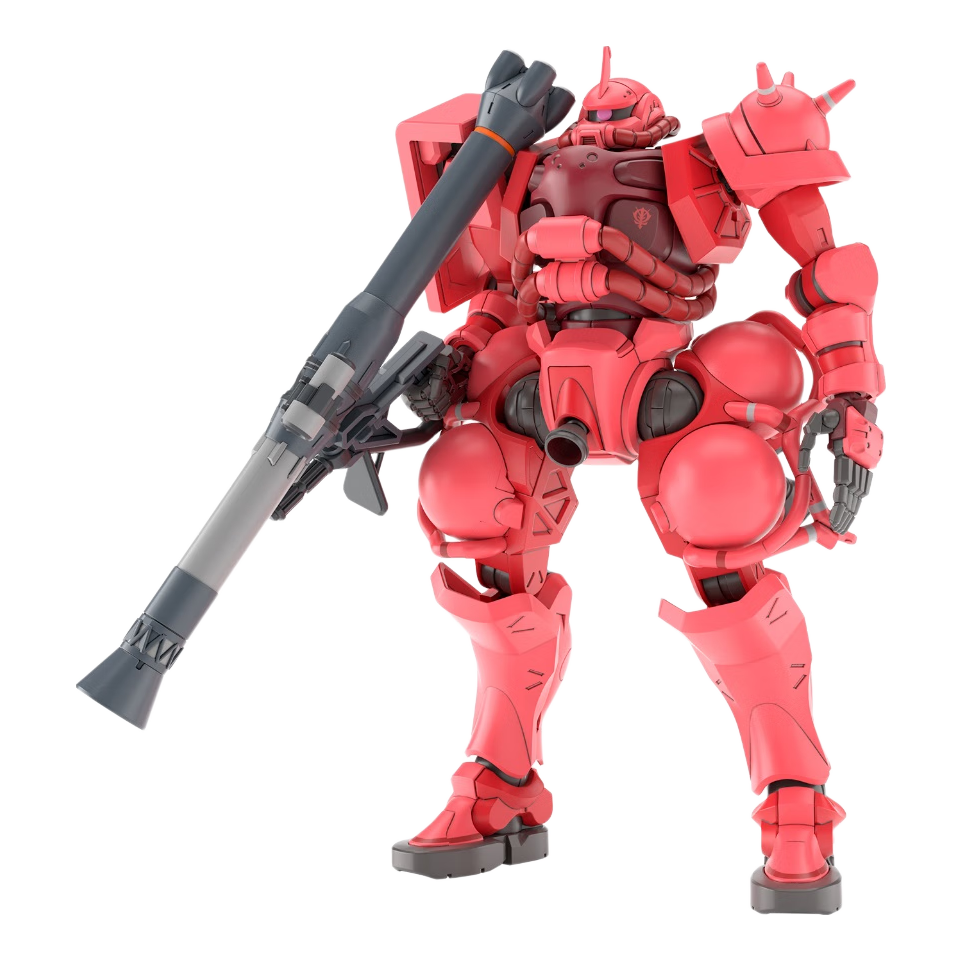 BANDAI HG Char's Custom Red Zaku Gundam GQUUUUUUX Cross-Time Battle Model Kit