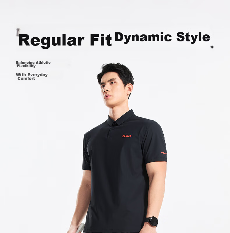 Erke Men's Micro Collar Short Sleeve T-Shirt Summer Sports Polo Shirt Outdoor Sun Protection Ice Cooling Deodorizing Tennis Sports Top 15