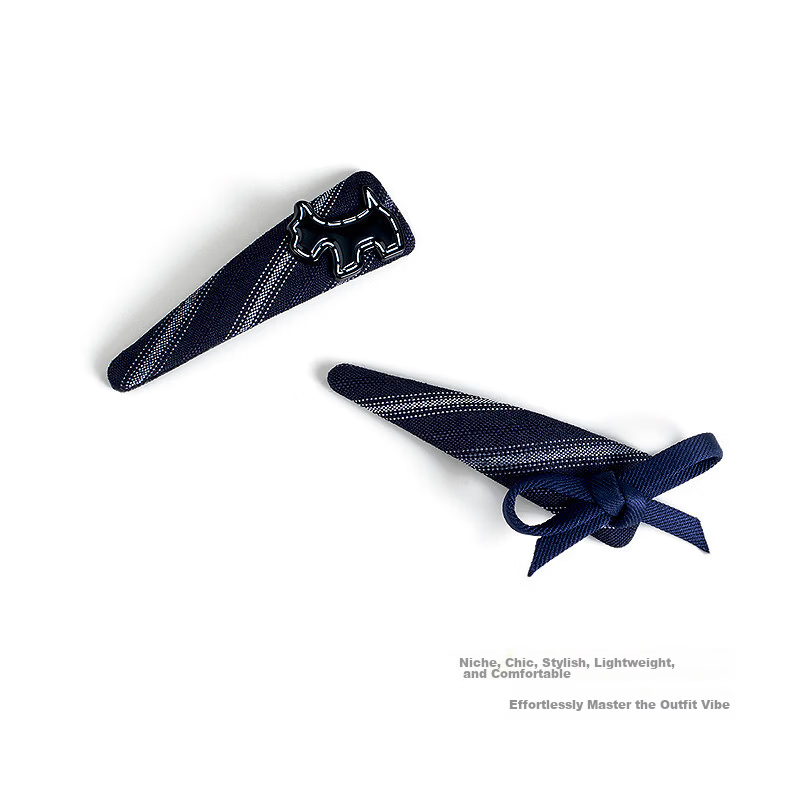 Aji Bean Bow Hair Clip Side Clip for Women Elegant Hair Accessory Duckbill Clip Butterfly Clip 4