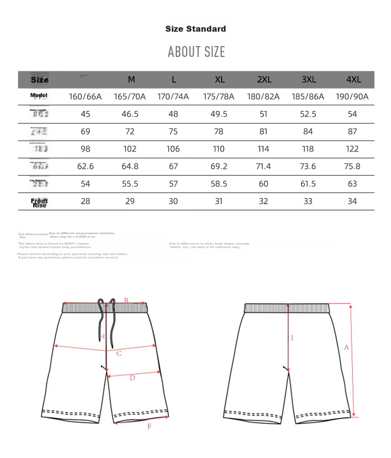 Erke Men's Summer Sports Shorts Five-Point Moisture-Wicking Fitness Running Outdoor Casual Pants 19