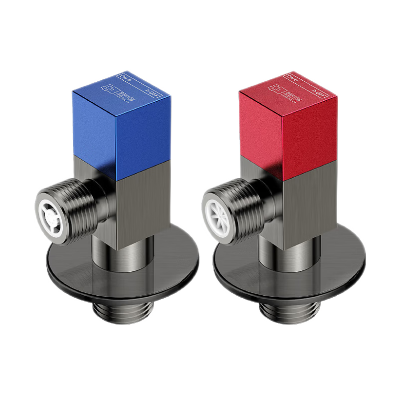 Haili Copper Triangle Valve, Cold And Hot Angle Valve, Extended Kitchen Water Heater Toilet Pipe Faucet Valve Switch, 4 Points T6-2