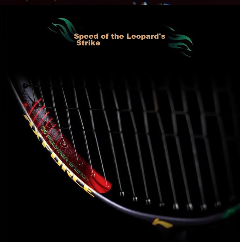 LI-NING Thunder 100 II Badminton Racket Offensive High Power Professional High-End Full Carbon Single Racket 4