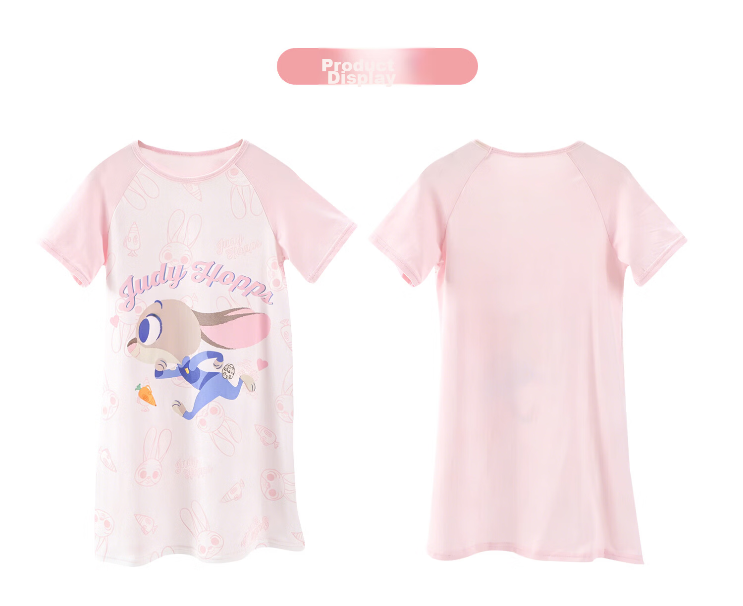 Disney Zootopia Kids Homewear Girls 2026 New Summer Cotton Short Sleeve Nightdress Pajamas 6