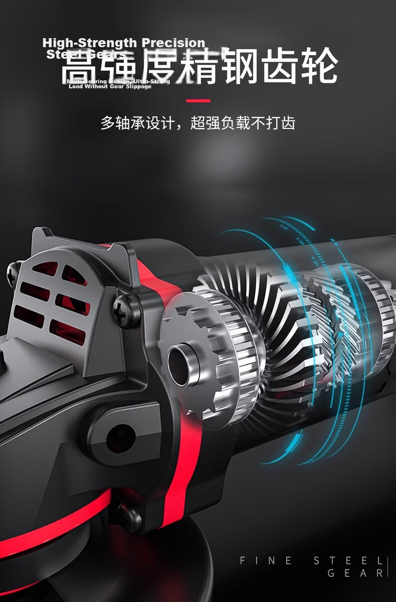 Delixi Electric Angle Grinder Multifunctional Cutting Machine Household High-Power Handheld Grinding Polishing Machine 16