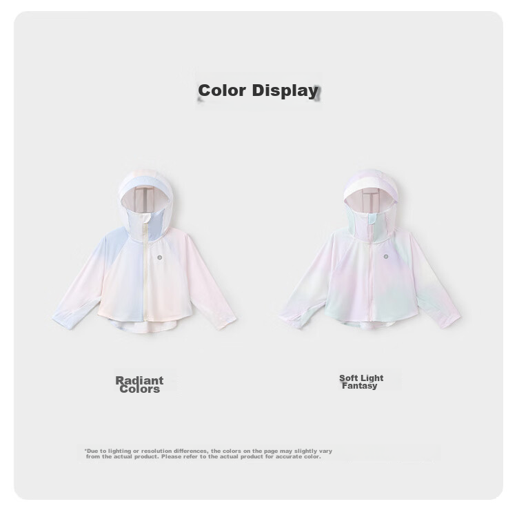 Babylove Baby Sun Protection Jacket Summer Lightweight UV Protection Cooling Children's Hooded Coat 11